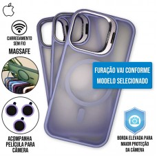 Capa iPhone 16 Pro Max - Metal Stand Fosca Magsafe Light Purple